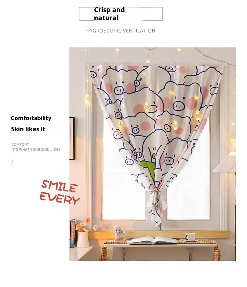 Printed Velcro Cabinet Curtain Cartoon Children's Room
