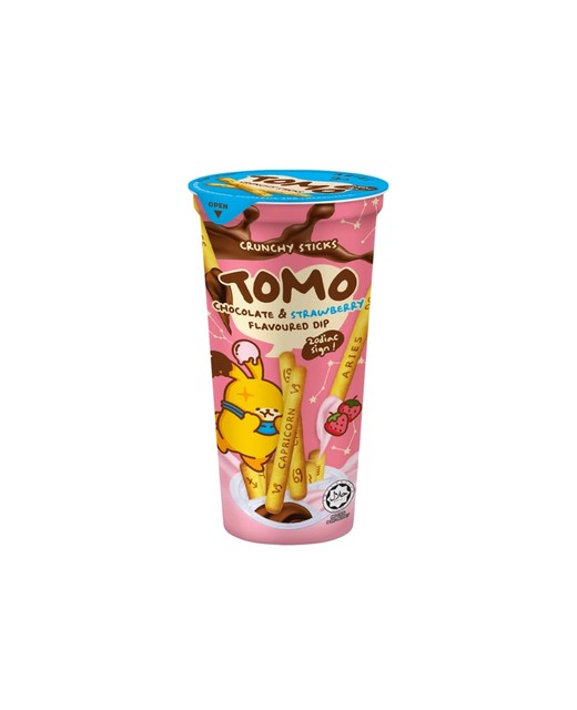WIN2 Tomo Crunchy Stick Chocolate & Strawberry