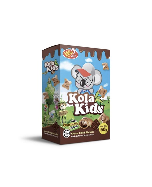 Kola Kids Cream Fill Biscuits Chocolate 50g