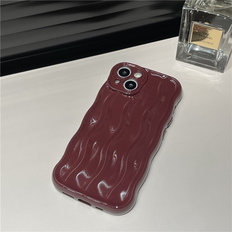 Solid-color Water Ripple-sensitive Mobile Phone Case