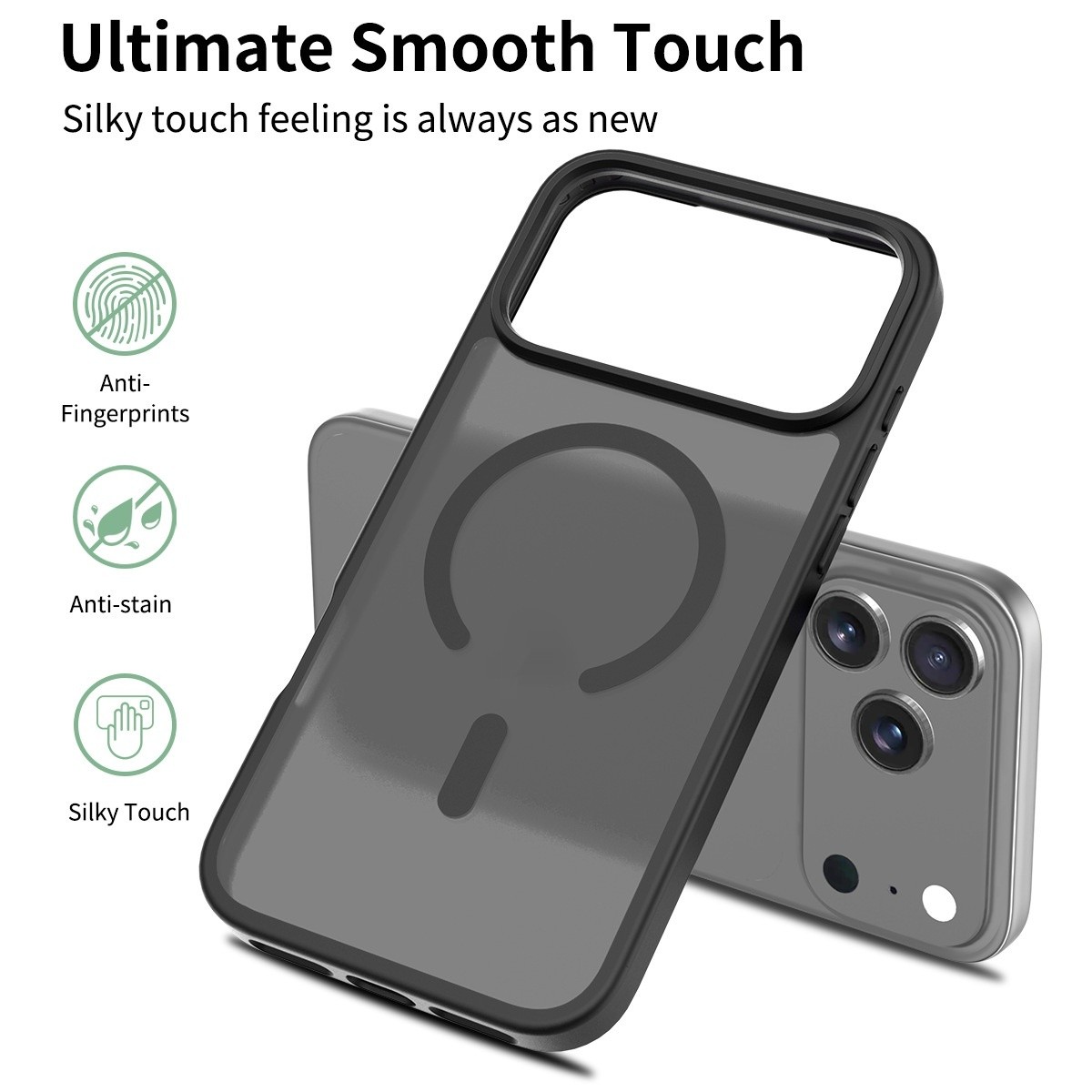 Frosted Skin Feeling Two-in-one Anti-drop Phone Shell