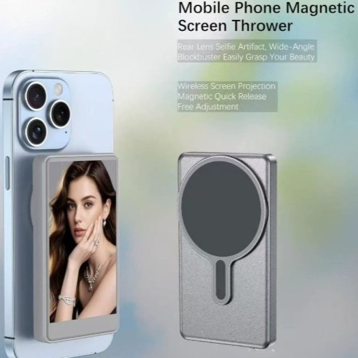 Magnetic Display Rear Monitoring Live Broadcast Remote Bluetooth Selfie HDMI Same Screen Device