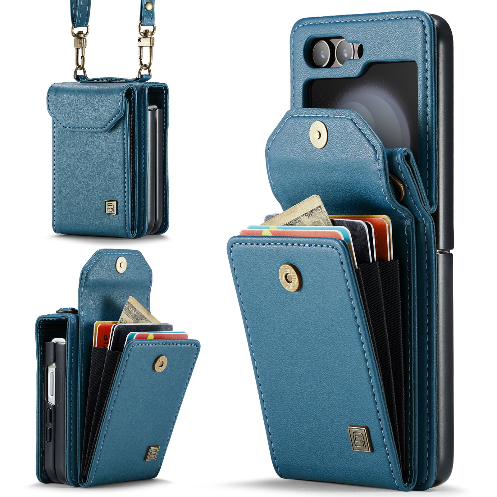 Folding Three-in-one Protective Leather Case