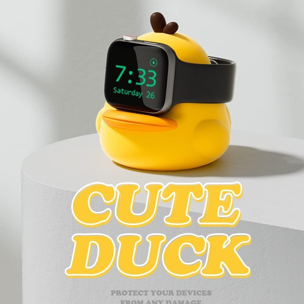 Cartoon Silicone Little Duck Charging Base Creative