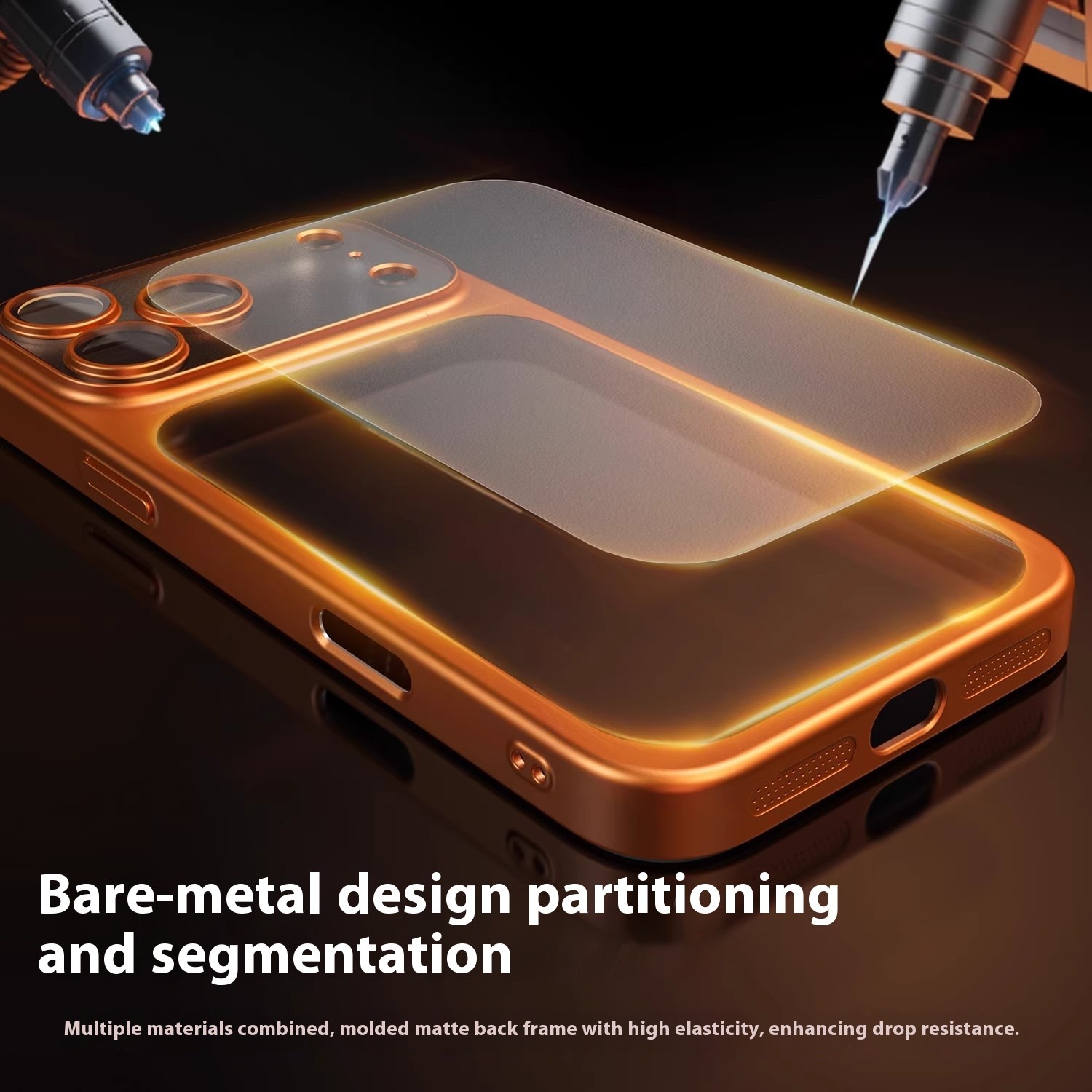 Frosted Electroplating Pc Drop-resistant All-inclusive Phone Case