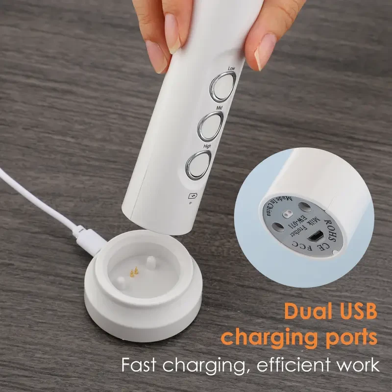 Rechargeable Milk Frother 3-in-1