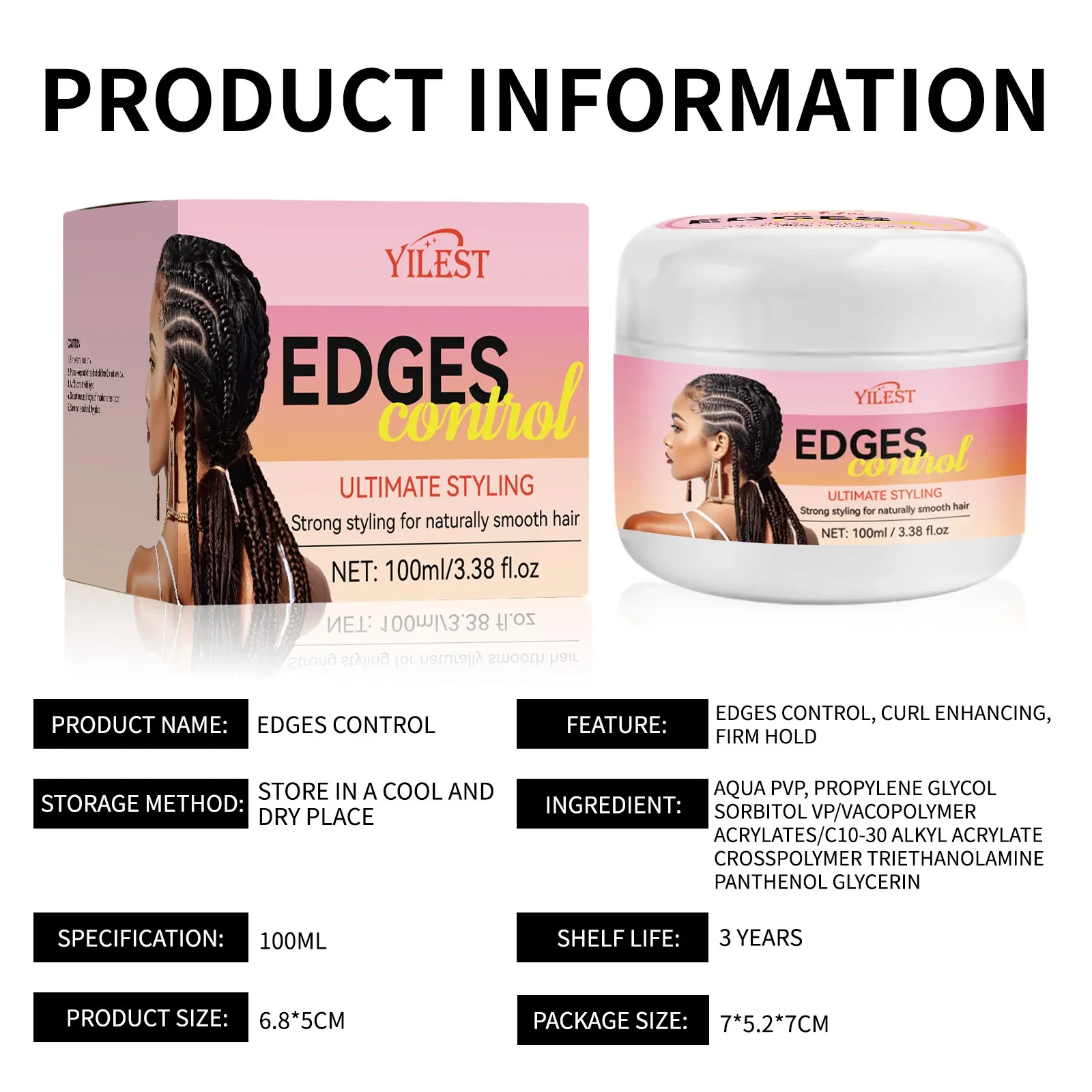 Hair Weaving Hair-styling Gel Moisturizing Modeling Lasting