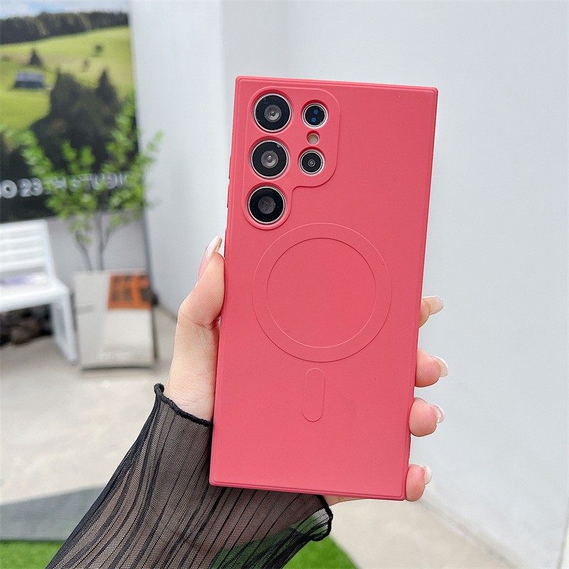 S23ultra Magnetic Phone Case Fine Hole