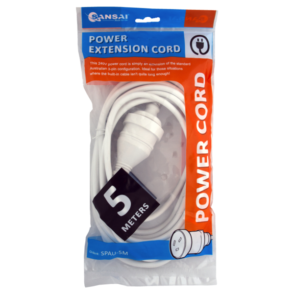 Sansai Power Extension Lead - 5 Meter