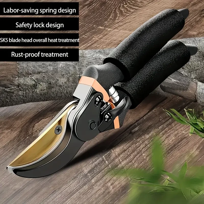 Heavy-Duty SK5 Steel Pruning Shears