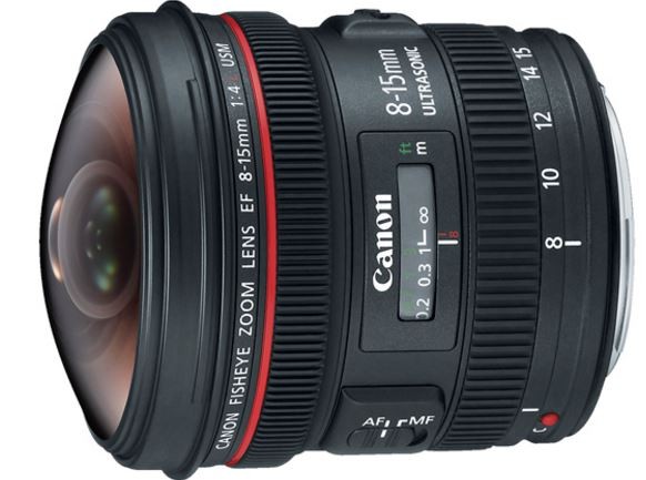 Canon EF 8-15mm f/4L Fisheye USM EF Mount Lens