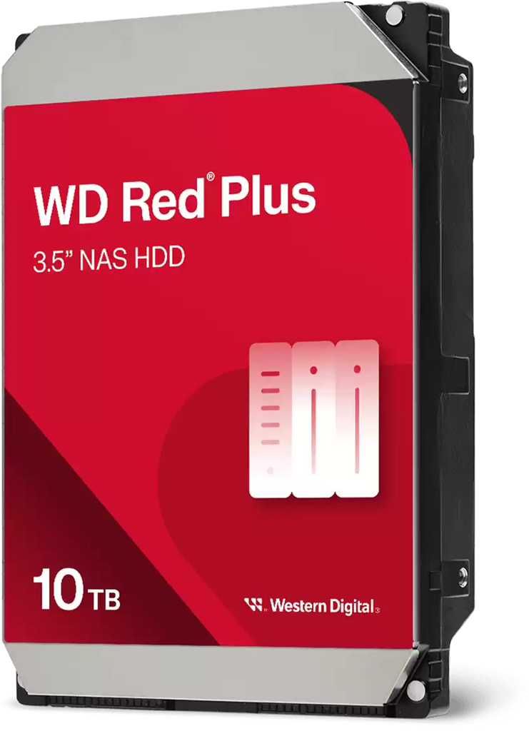 WD Red Plus 10TB SATA 3.5" Intellipower 256MB NAS HDD