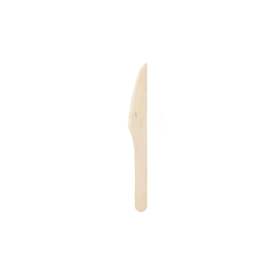 Disposable Wooden Knife 16cm 100pcs