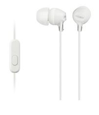 Sony MDREX15APW In Ear Headphone w/Smart Phone Control White