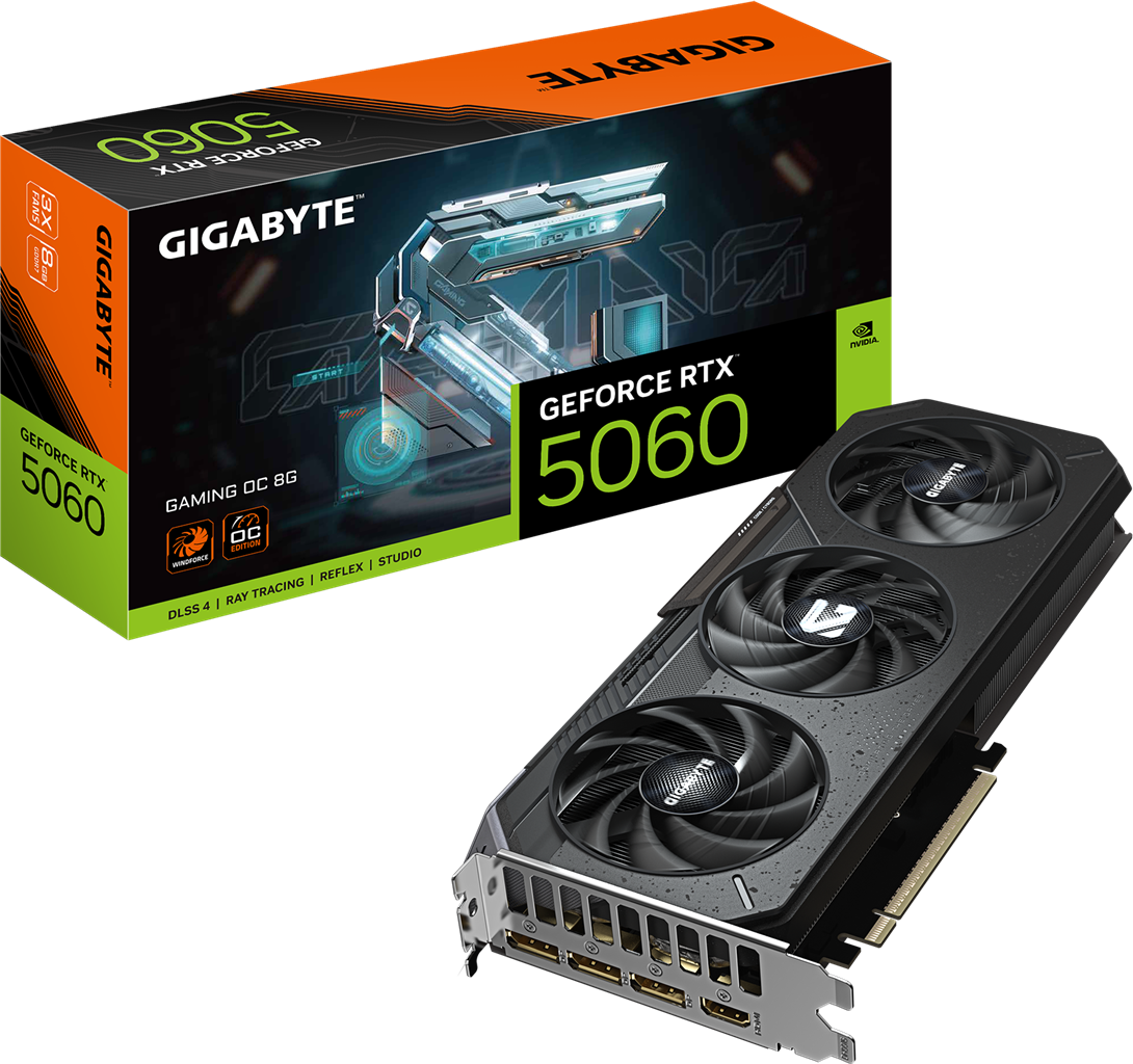 Gigabyte GV-N5060GAMING OC-8GD RTX5060 8GD PCIE Graphics Card