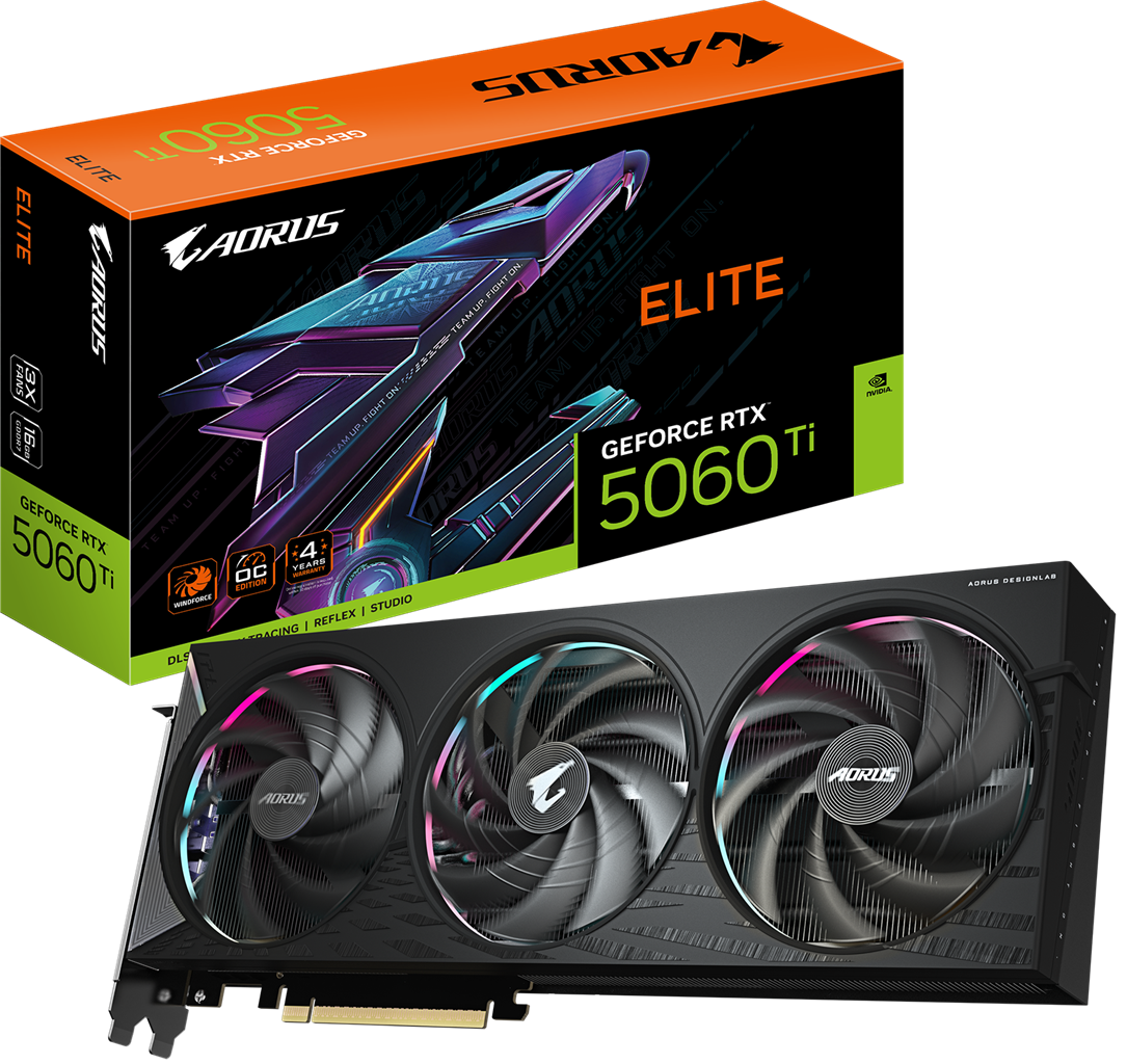 Gigabyte GV-N506TAORUS E-16GD RTX5060TI 16GB PCIE Graphics Card