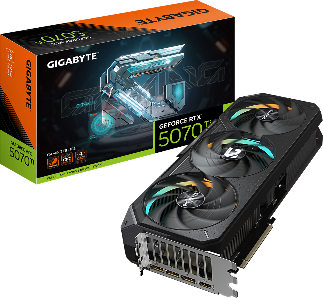 Gigabyte GV-N5070Ti Gaming OC-16GD RTX5070Ti 16GB PCIE Graphics Card