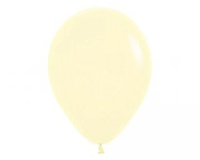 90cm Pastel Matte Yellow Latex Balloons 2pk - Pack of 2