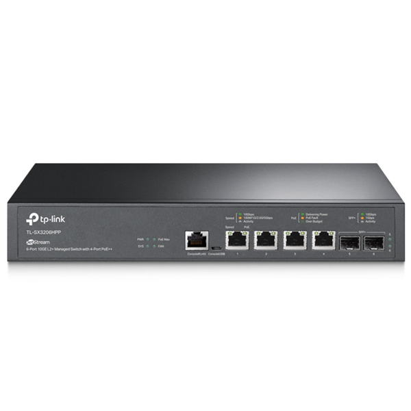 TP-Link SX3206HPP-M2 Omada SDN 6 Port PoE+ 10Gbps Managed
