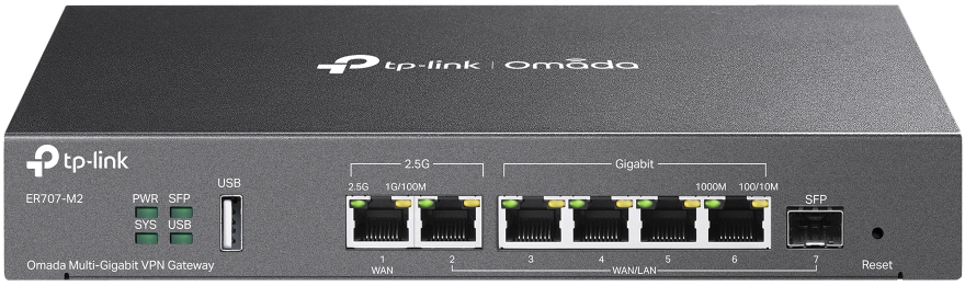 TP-Link ER707-M2 Omada 6 Port Multi-Gigabit VPN Router