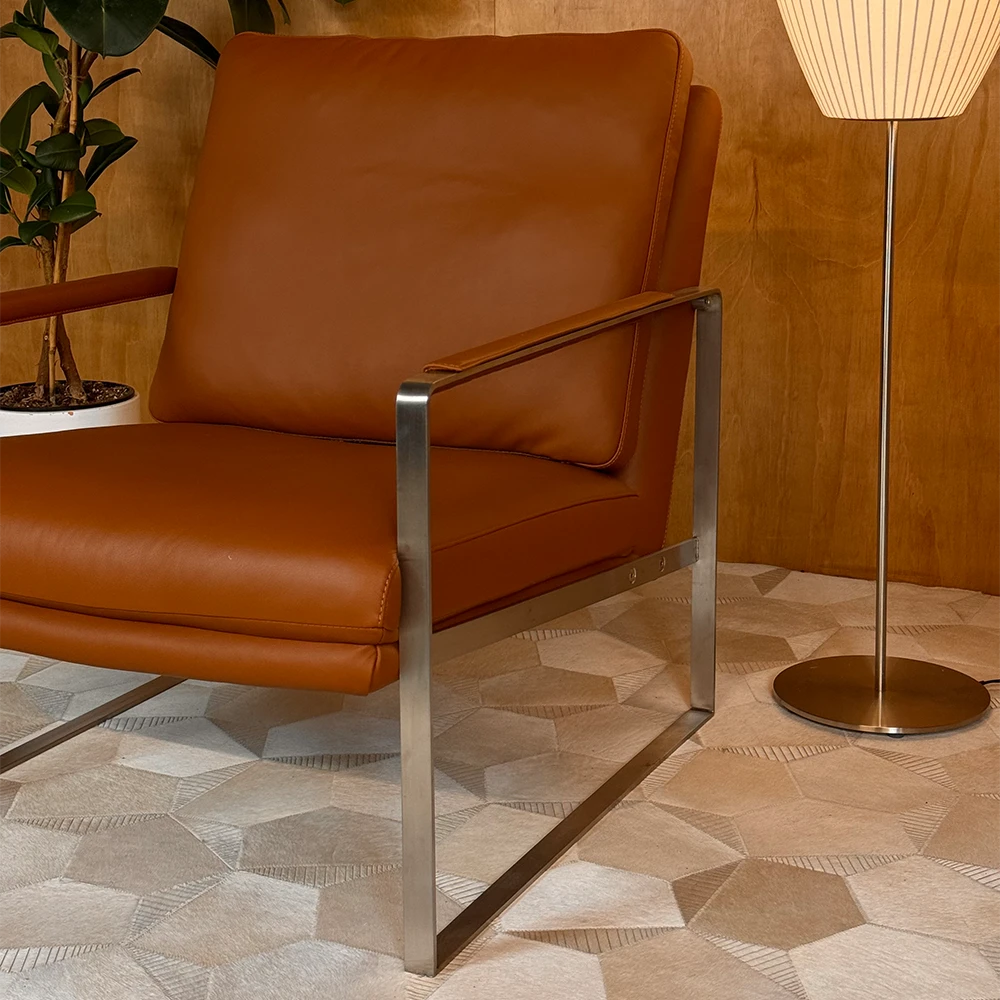 COWHIDE PARQUET RUG PATTERNED