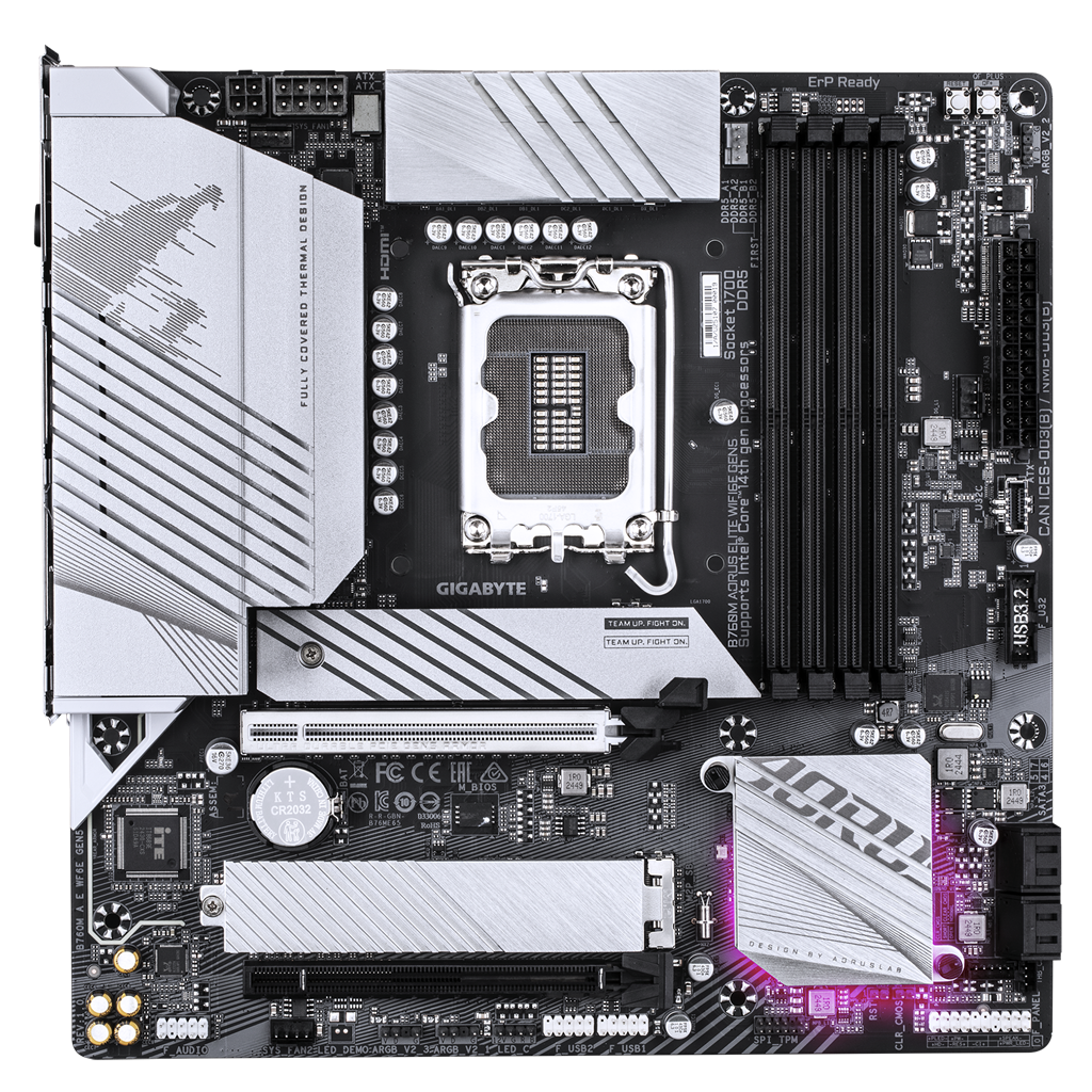 Gigabyte B760M A E WF6E Gen5 DDR5 mATX LGA1700 Motherboard