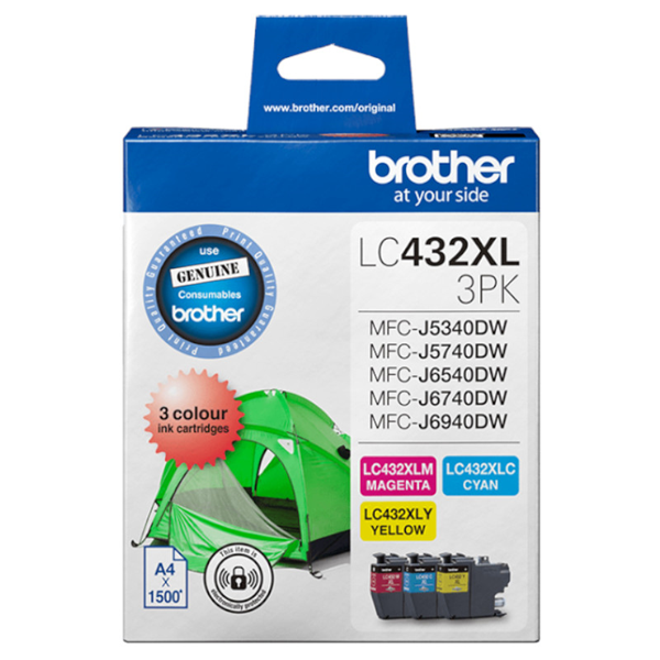 Brother LC4323PKS 3-Pack Ink Cartridge (C/M/Y)