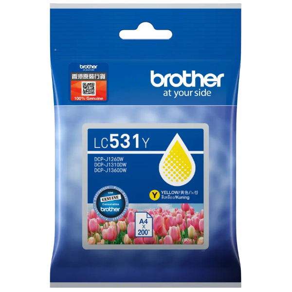 Brother LC531Y Yellow Ink Cartridge