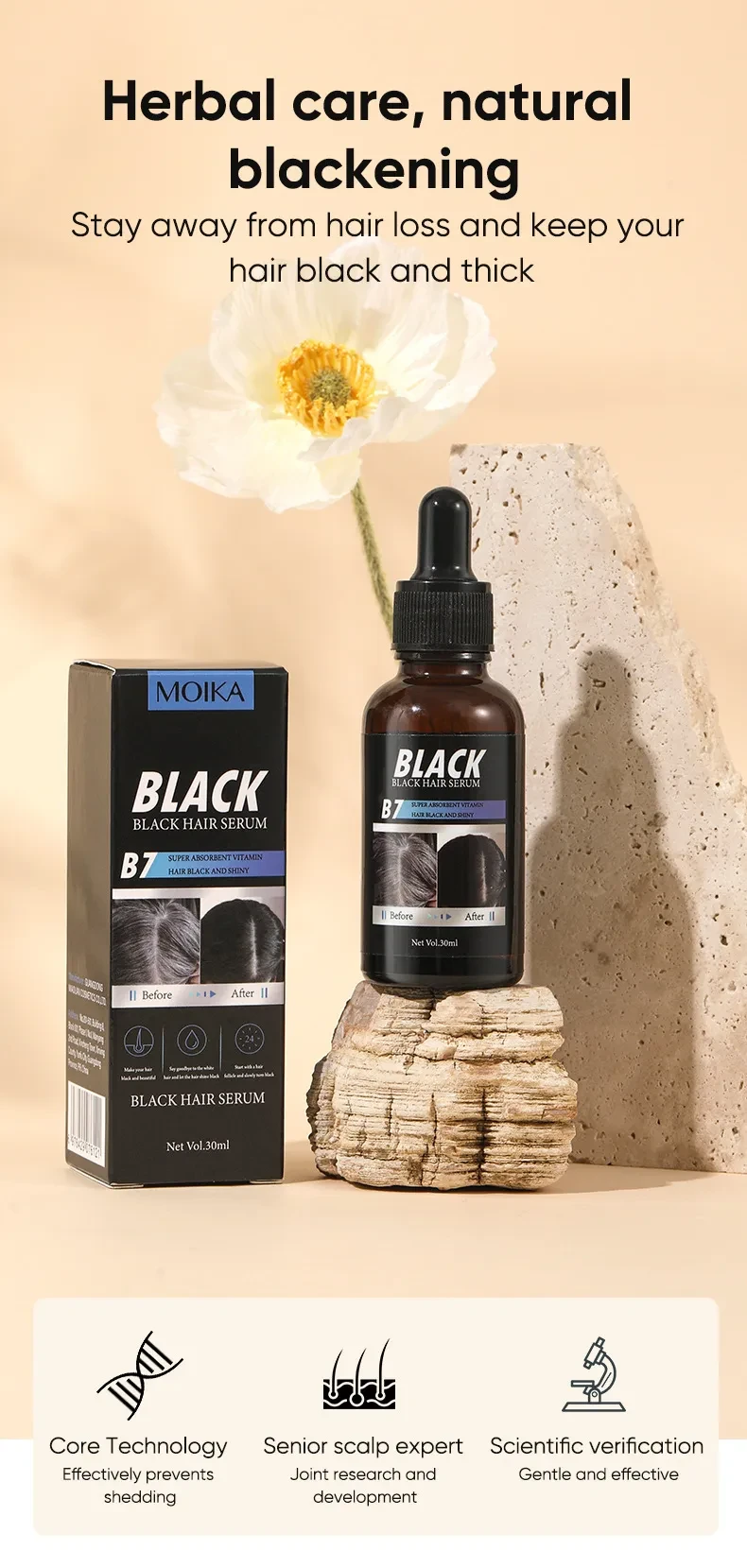 MOIKA Black Hair Serum