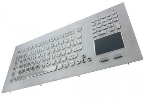 Inputel KB020 Stainless Steel Keyboard + Touchpad IP65 - USB