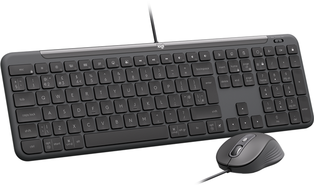 Logitech MK620 Signature Slim USB-C Wired Combo for Business