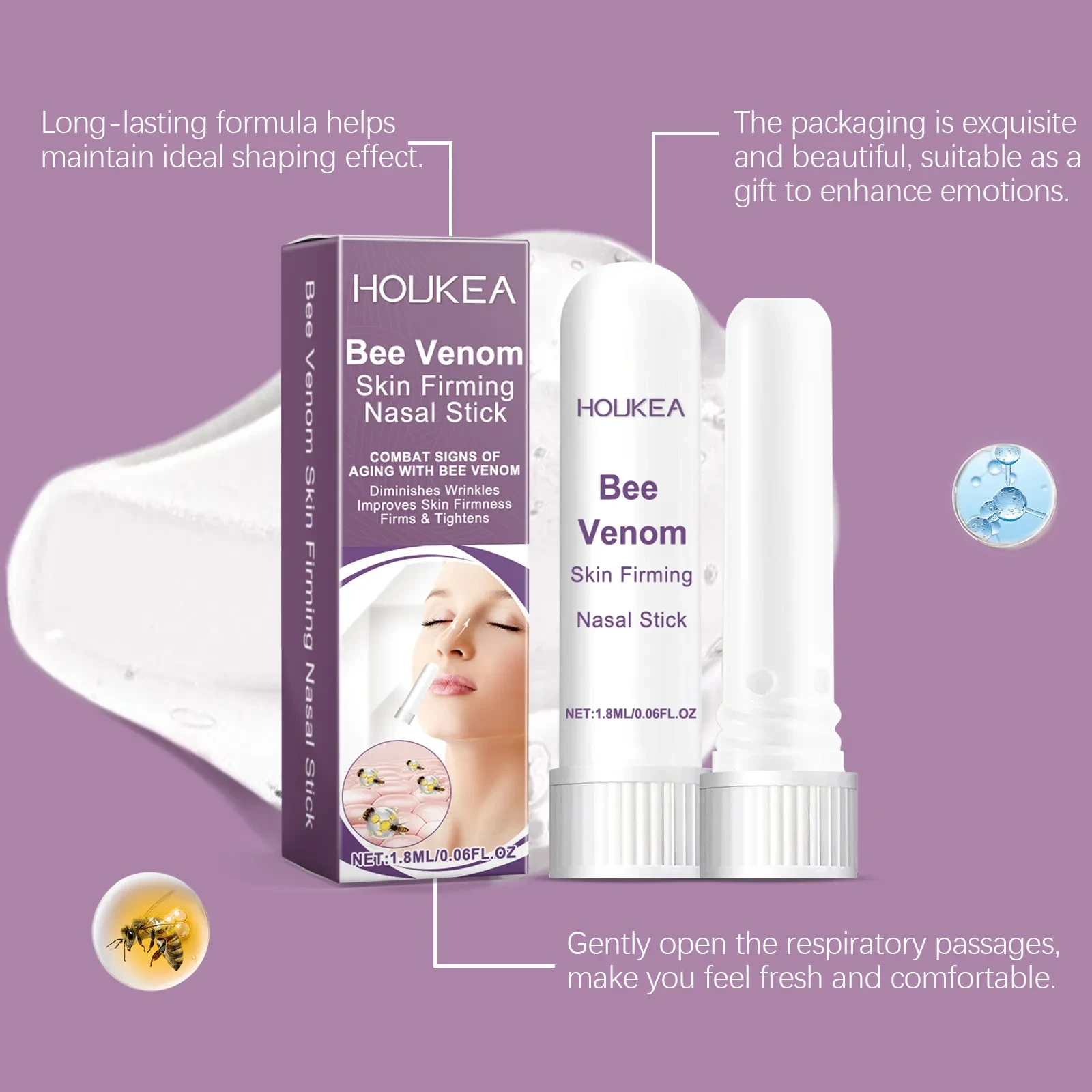 HOUKEA Bee Venom Skin Firming Nasal Stick