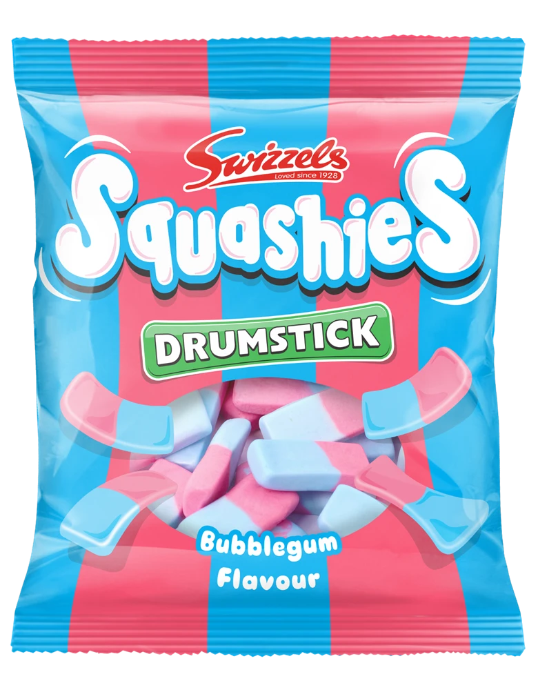 Swizzels Squashies Drumstick Bubblegum 12 x 140g