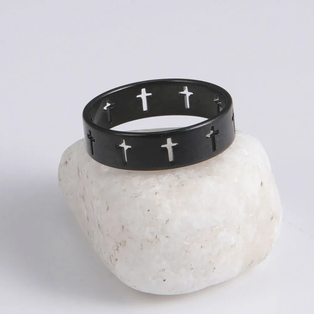 Hollow Cross Ring