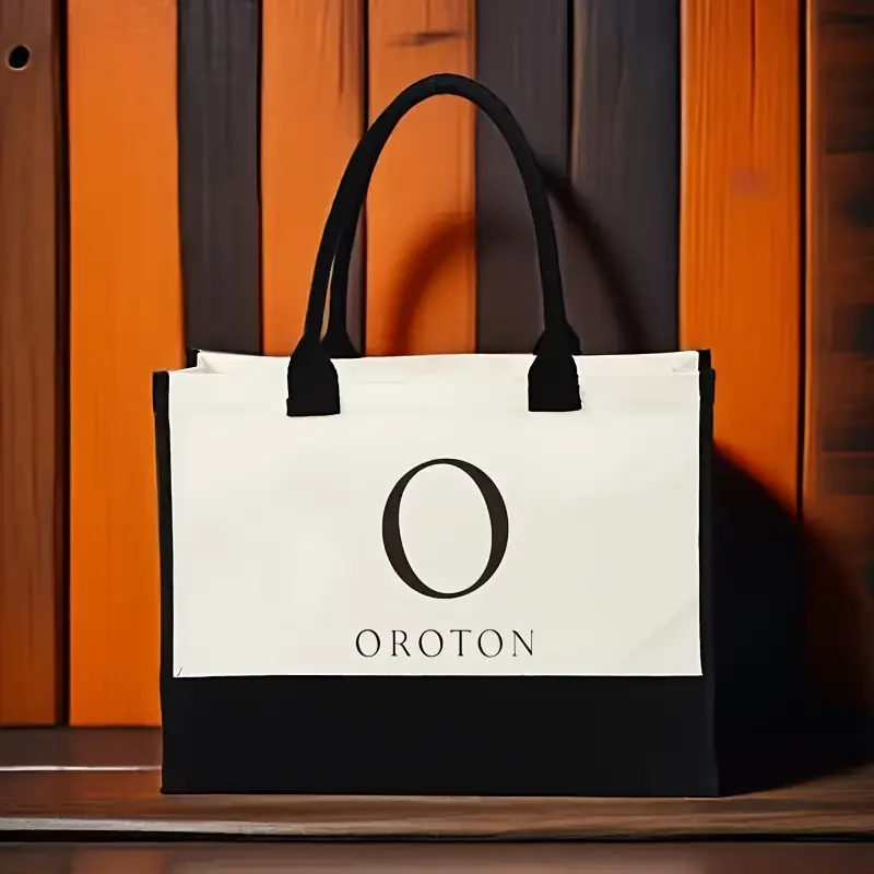 OROTON Luxury Jute Tote Handbag for Men & Women