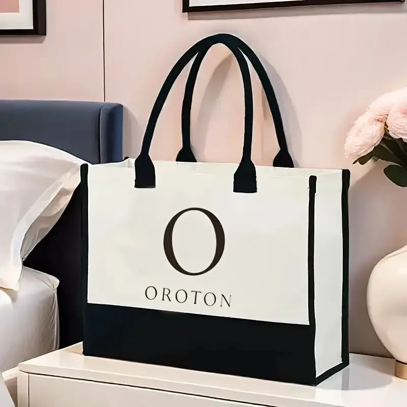 OROTON Luxury Jute Tote Handbag for Men & Women
