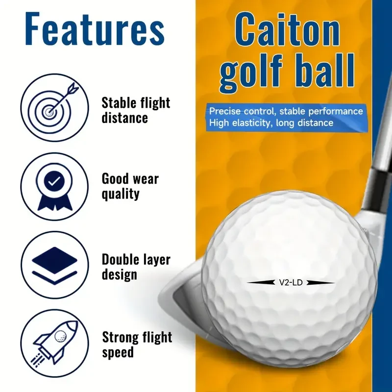 Caiton 50 Pack 2-Ply Golf Balls