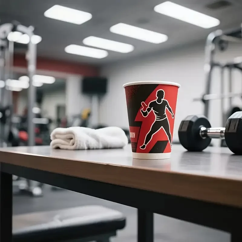 Custom 9oz Thickened Disposable Paper Cups Ideal for Hot and Cold Drinks, Perfect for Corporate Promotions