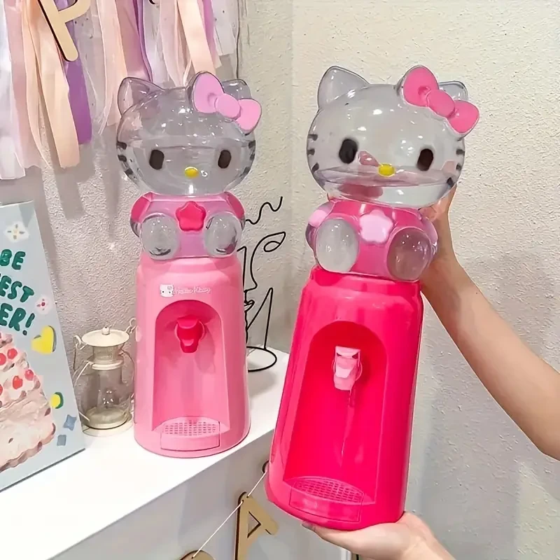 Sanrio Hello Kitty Mini Water Bottle Cute, Portable Water Dispenser with Easy Grip Handle