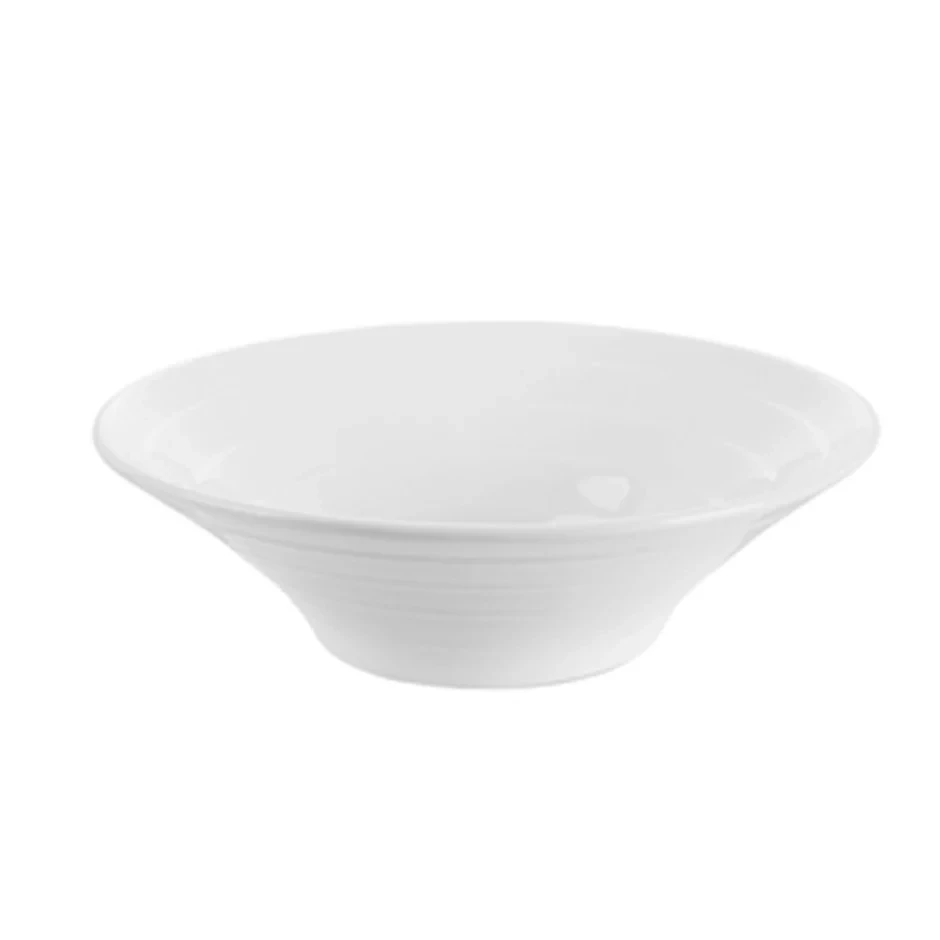 Crockery Open Large Flared Bowl White 12"