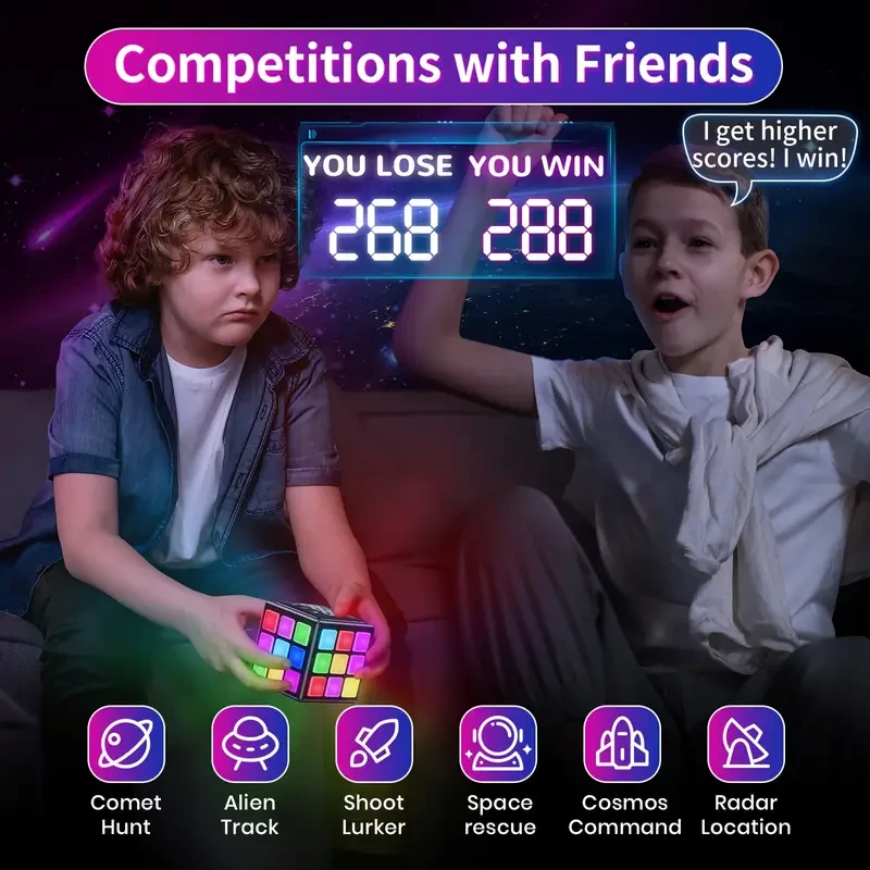 YUNBAOIT Handheld Game Cube 15-in-1 Learning Toy for Smart, Fun Play