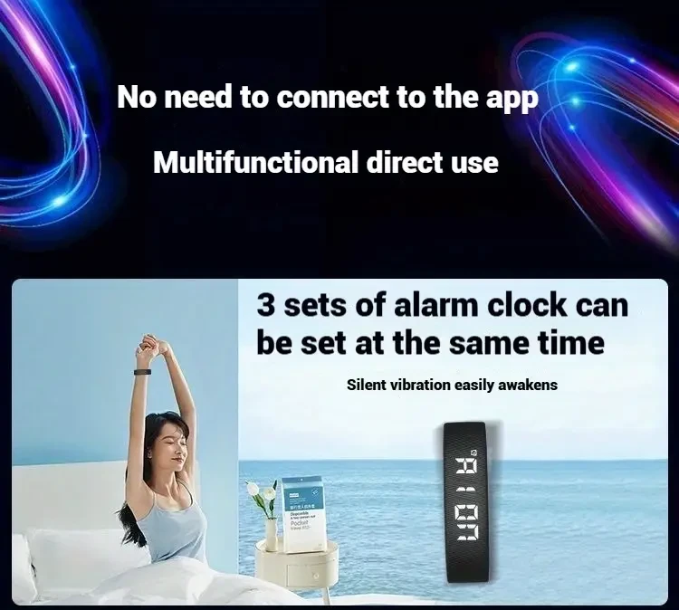 FASSUN Unisex Smart Watch Multifunction Digital Sports Watch with Alarm and Step Counter