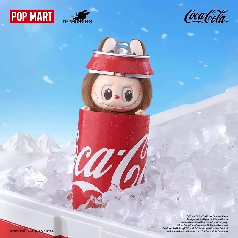 POP MART LABUBU Coca-Cola Plush Furry Blind Box Pendant Collectible Plush Charm