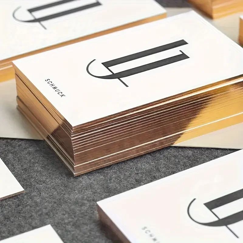 Custom Matte Luxury Business Cards Premium Copperplate Paper, Double-Sided Printing (200/500/1000pcs)