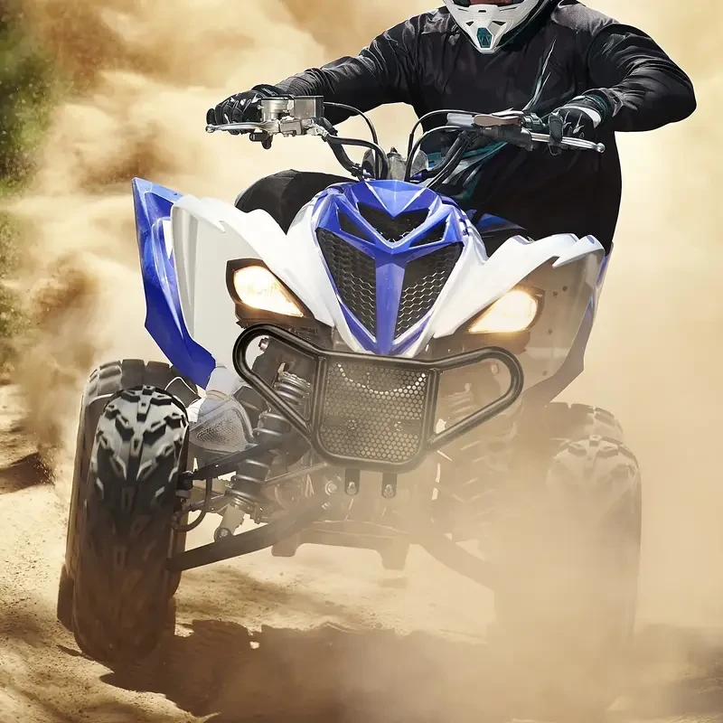 KEMITOUR Front Bumper with Handrail for Yamaha Raptor 700/700R