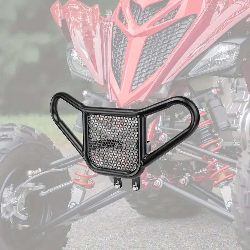 KEMITOUR Front Bumper with Handrail for Yamaha Raptor 700/700R