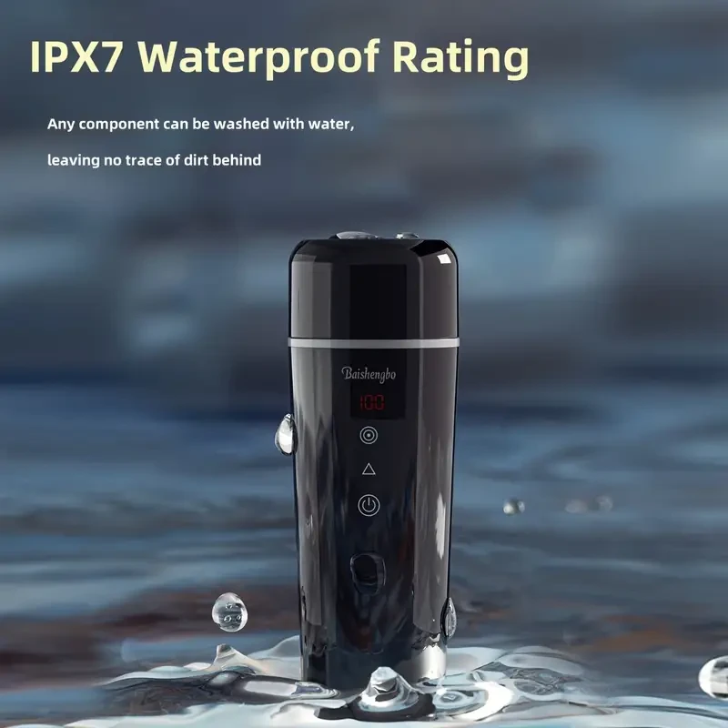 LIZAIOK 12V Portable Electric Kettle (420 ml)  Car Plug, Insulated Travel Cup