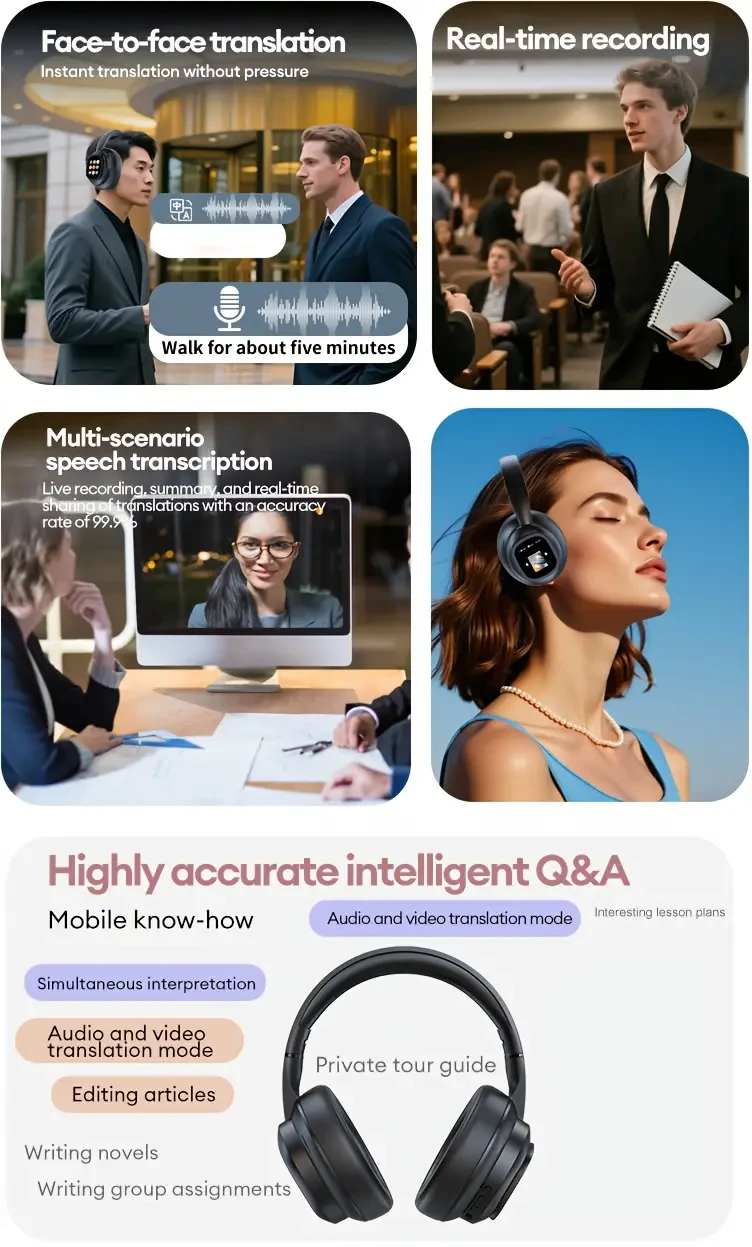 Hyundai HY-X1 Pro Multilingual Chat Smart Assist Headset