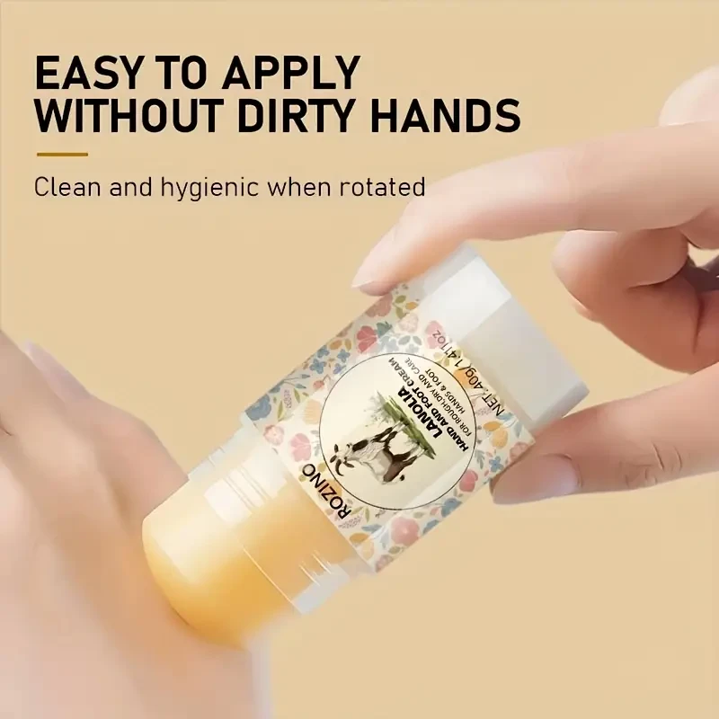 ROZINO Lanolin Foot Cream Sticks (3-Pack)  Dry, Cracked Skin Rescue