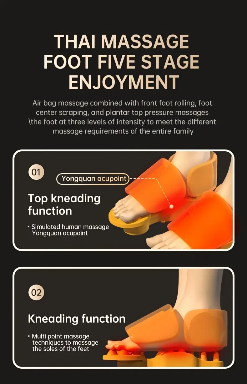 MASSTECK Shiatsu Foot Massager with Heat Deep Kneading Relief for Home & Office